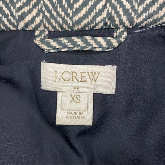 J. Crew Herringbone Down Quilted Puffer Vest - Picture 11 of 13